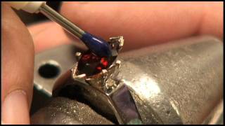 How to 6 Prong Marquis Stone Setting [upl. by Prissie729]