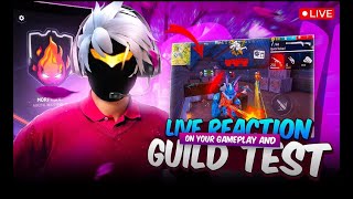 🔴LIVE GUILD TEST 1VS4 😱 AND JOIN WEEKNDARMY 🗿 classyfreefire NonstopGaming [upl. by Laux]