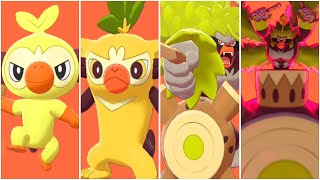 FULL GROOKEY EVOLUTION TEAM Shiny Grookey Thwackey Rillaboom Rillaboom Gigantamax [upl. by Akirehs]