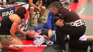 DEEP CHOKE OUT • Girls Grappling Gi  NAGA 0817 • Women Wrestling BJJ MMA Female Fight [upl. by Mulvihill]