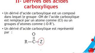 Ch 10 Acides carboxyliques et et dérivés partie 2 Chlorures dacyles [upl. by Brew]