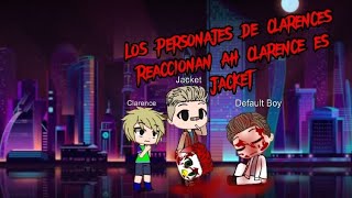 los personajes de clarences react to clarence es jacket hotline miami parte 1 [upl. by Ahto]