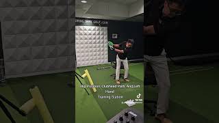 This Custom Golf Training Station improved Hip Movement Clubhead Path and Left Hand Usage golf [upl. by Iand]