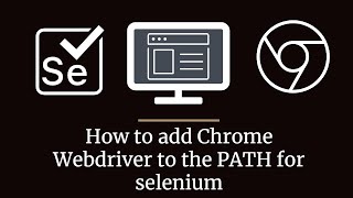 How to install Chrome webdriver to PATH [upl. by Farmelo504]