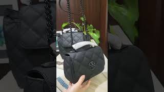 tory burch willa matte small should bag／backpack [upl. by Esikram]