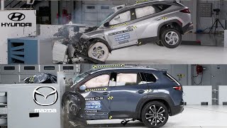 2024 Hyundai Tucson amp Mazda CX50  Amazing Crash Test Results [upl. by Sashenka]