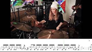 Anika NillesNevellQUESTIONS  DRUM TRANSCRIPTION [upl. by Jaye]