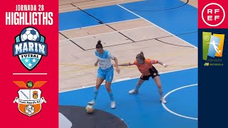 Resumen PrimeraIberdrolaFS  ENCE Marín Futsal 31 Viaxes Amarelle  Jornada 28 [upl. by Ymia109]