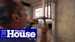 How to Install a Utility Sink  This Old House [upl. by Uthrop]