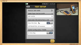 Setting Up for a Cat 5e Permanent Link with the Fluke DSX5000 Cable Analyser [upl. by Nitnilc]