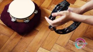 PANDERETA Tambourine TUTORIAL  Otras formas de tocar la pandereta Parte 2 [upl. by Rawley]