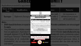 DHA City Karachi Jobs  DHA Karachi Jobs  Karachi Jobs 2024  DHA Jobs Karachi  Jobs in Karachi [upl. by Suirada998]