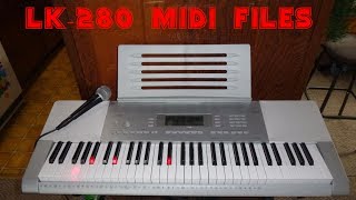 Casio LK280 keyboard How to download and Configure Midi files for lesson playback [upl. by Aneahs]