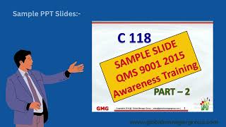 ISO 90012015 Awareness Training ppt Presentation Kit [upl. by Icrad]