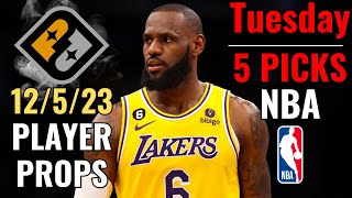 🔥45🔥 PRIZEPICKS NBA TUESDAY 125 CORE PLAYER PROPS [upl. by Gypsie913]