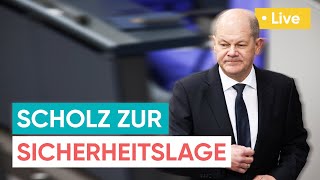 LIVE Sicherheitslage in Deutschland  das sagt Bundeskanzler Scholz [upl. by Nam949]