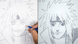 How to Draw Minato Namikaze  Minato Drawing  Easy to Draw [upl. by Oidacra492]