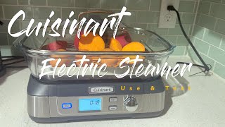 Cuisinart Electirc Glass Food Steamer Use amp Test [upl. by Enajaras]