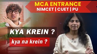 Best MCA Entrance Coaching  NIMCET  CUET  PU  VIT [upl. by Oiromed247]