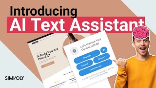 Build Your Pages With An AI Text Assistant ChatGPT in Simvoly [upl. by Werbel]