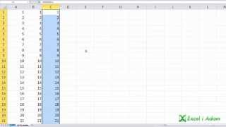 Excel  Wypełnij kolumnę wartościami 1 do 1000  porada 154 [upl. by Dyann]