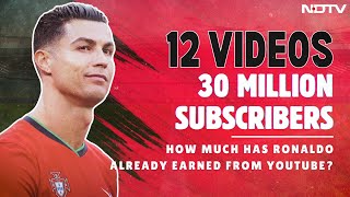 UR Cristiano Official  12 Videos 30 Million Subscribers Ronaldo’s YouTube Earnings Till Now [upl. by Airehs]