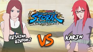 Kushina Uzumaki Vs Karin  Naruto X Boruto Ultimate Ninja Storm Connections [upl. by Nevetse]