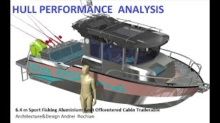 64 m Sport Fishing Aluminium Boat Offcentered Cabin Trailerable ArchitectureampDesign Andrei Rochian [upl. by Ahsined]