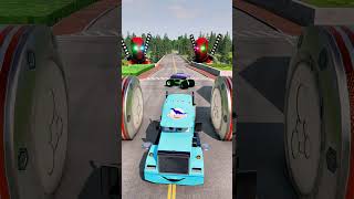 Can Lightning McQueen Survive the Hydraulic Press  BeamNGdrive mcqueenmotors [upl. by Four456]