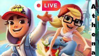 Athena is live on subway surfers  subwaysurfers livefeed [upl. by Vachell944]