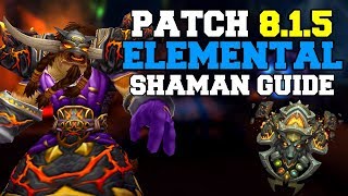 Elemental Shaman PvE Guide 815  Talents amp Rotation  World of Warcraft Battle for Azeroth [upl. by Mckeon]