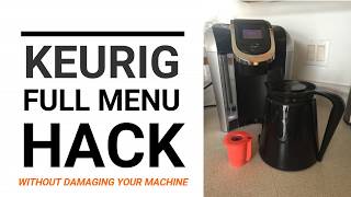 The Easiest Keurig 20 Full Menu Hack  NO WIRE CUTTING  Geesta Freedom Clip [upl. by Riada]