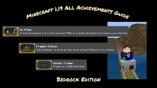 1000 Emeralds amp 500 rails later  Achievements Guide for Minecraft Bedrock S1 E11 [upl. by Terej]