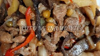 Pork Igado  Igado Easy Recipe [upl. by Atnim737]