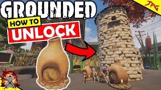 GROUNDED How To Unlock Mushroom Build Pieces Grinder And Oven Crafting  Haze Lab Guide [upl. by Elsey150]