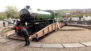 Mayflower Steam Locomotive 61306 at Minehead Turntable 2024 [upl. by Marshal838]