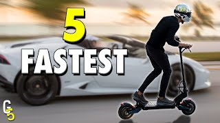 Top 5 Fastest Electric Scooters In The World You Can Buy [upl. by Aisirtap]