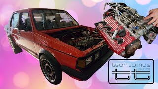 Techtonics Tuning Dyno and Drag race Mk1 Oettinger 16Vvw [upl. by Katharine]