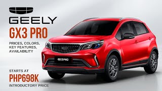 All New 2023 Geely GX3Pro Prices Colors Specs Features Availability [upl. by Hgielyak]