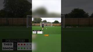 Theo baker scores penalty ball football skills footballshorts youtube youtuber clips [upl. by Ardith602]