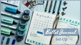 New Bullet Journal Set Up  September Plan With Me  The Boosted Journal [upl. by Ivanah481]