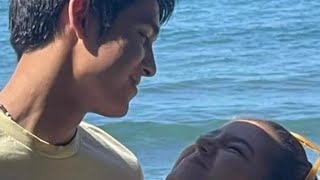 DONBELLE MGA GANAP SA BEACH TAPING NG HTSARF NAKAKA KILIG 😍 [upl. by Reviere]