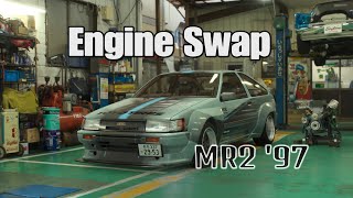 Gran Turismo 7 83 Toyota Corolla AE86 Levin Engine Swap With 97 Toyota MR2 [upl. by Ainsworth]