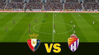 OSASUNA vs VALLADOLID  La Liga 202425  Full Match Penalties  Realistic PES Gameplay [upl. by Halyk977]