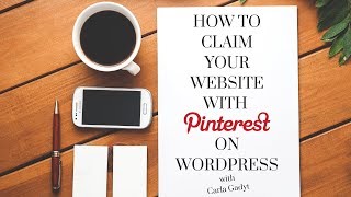 How to Claim Your Website with Pinterest on Wordpress [upl. by Toffey]