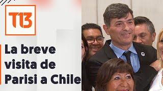 El breve regreso de Franco Parisi a Chile regresa a EEUU [upl. by Shaner]