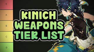 Kinich Weapons Claymores Tier List  Genshin Impact [upl. by Attehcnoc]