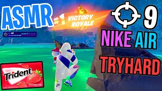 ASMR Gaming 😴 Fortnite Nike Air Tryhard Relaxing Gum Chewing 🎮🎧 Controller Sounds  Whispering 💤 [upl. by Sloan]