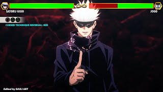 Gojo vs Jogo WITH HEALTHBARS  JUJUTSU KAISEN [upl. by Yelrac]