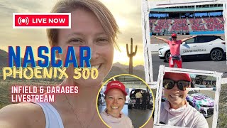 LIVE at Phoenix Raceway Garages amp infield experience [upl. by Atlanta]